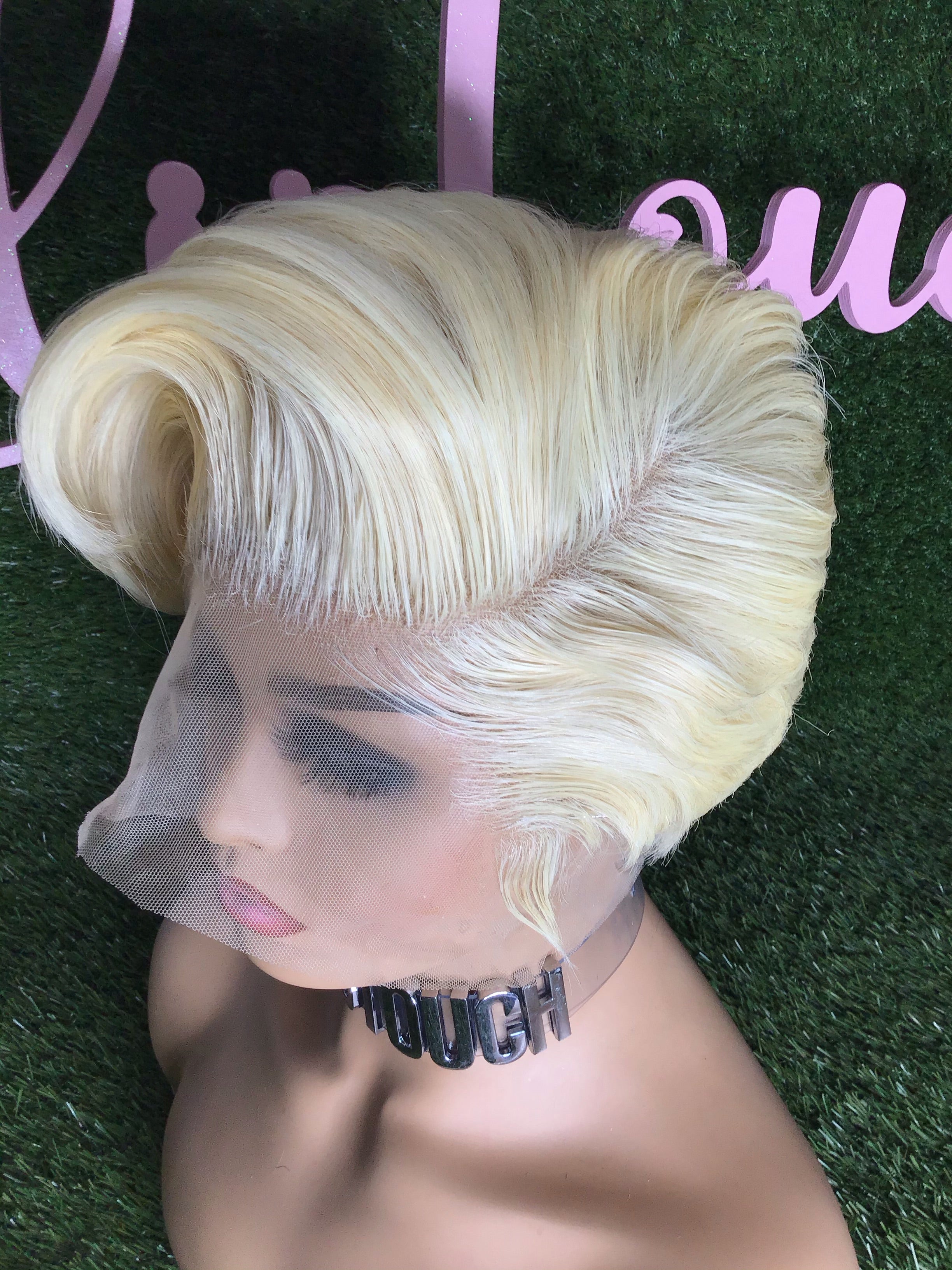 Swiss Lace Front Women's Wig Sexy Lady Short Style