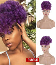 Curly Ponytail With Bang No Lace Women's Wigs