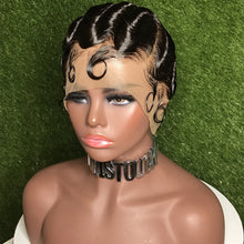 Brazilian Spit Finger Wave Wig  Lace Front