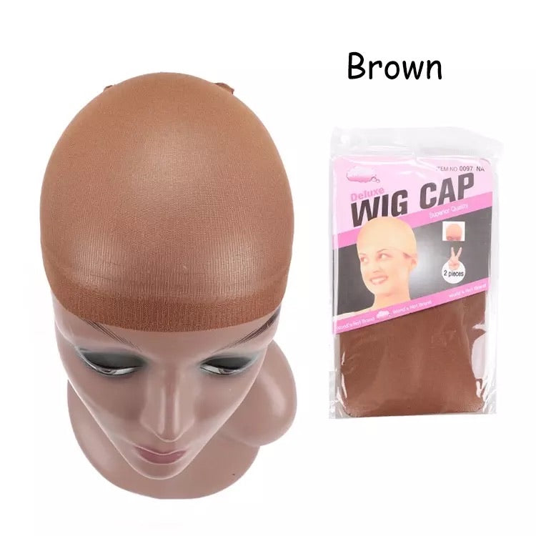 Brown Stocking Skin Tone Wig Cap