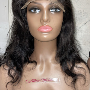 Brown Body 100% Human Hair Wave 6*6 Lace Closure Wig