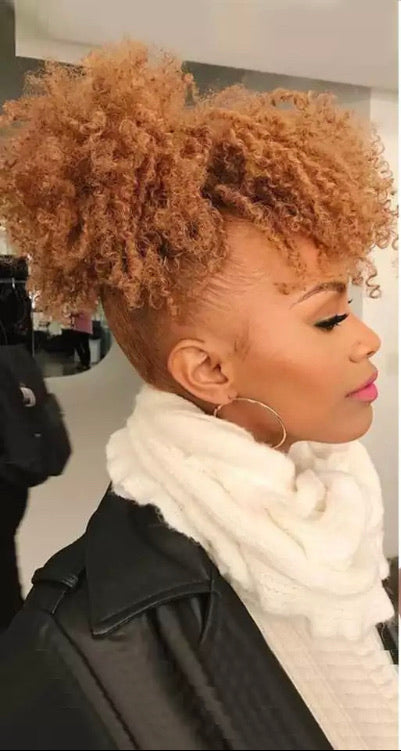 Curly Ponytail With Bang No Lace Women's Wigs