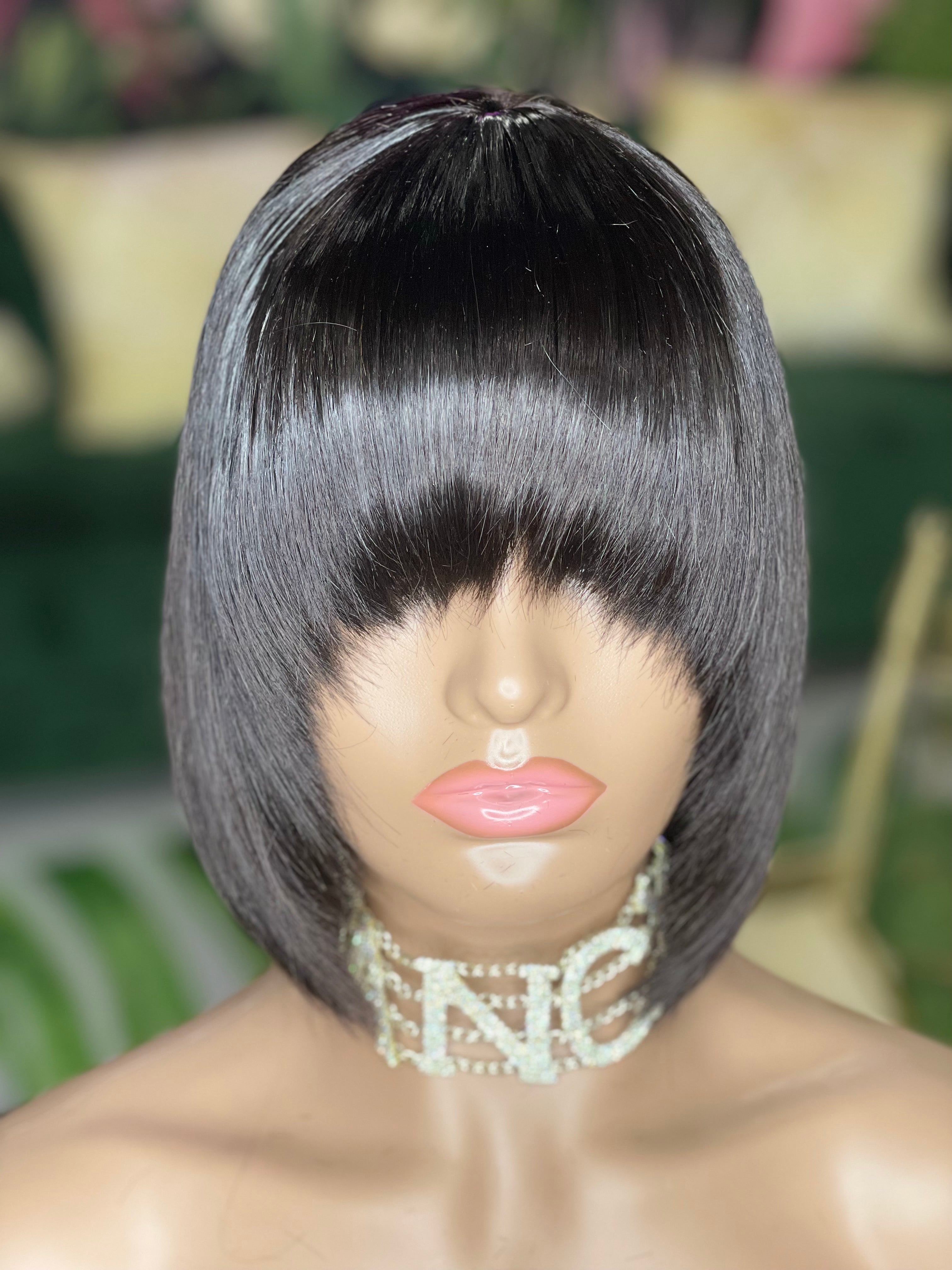 Natural Brazilian Tony Bang Bob