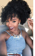 Curly Ponytail With Bang No Lace Women's Wigs