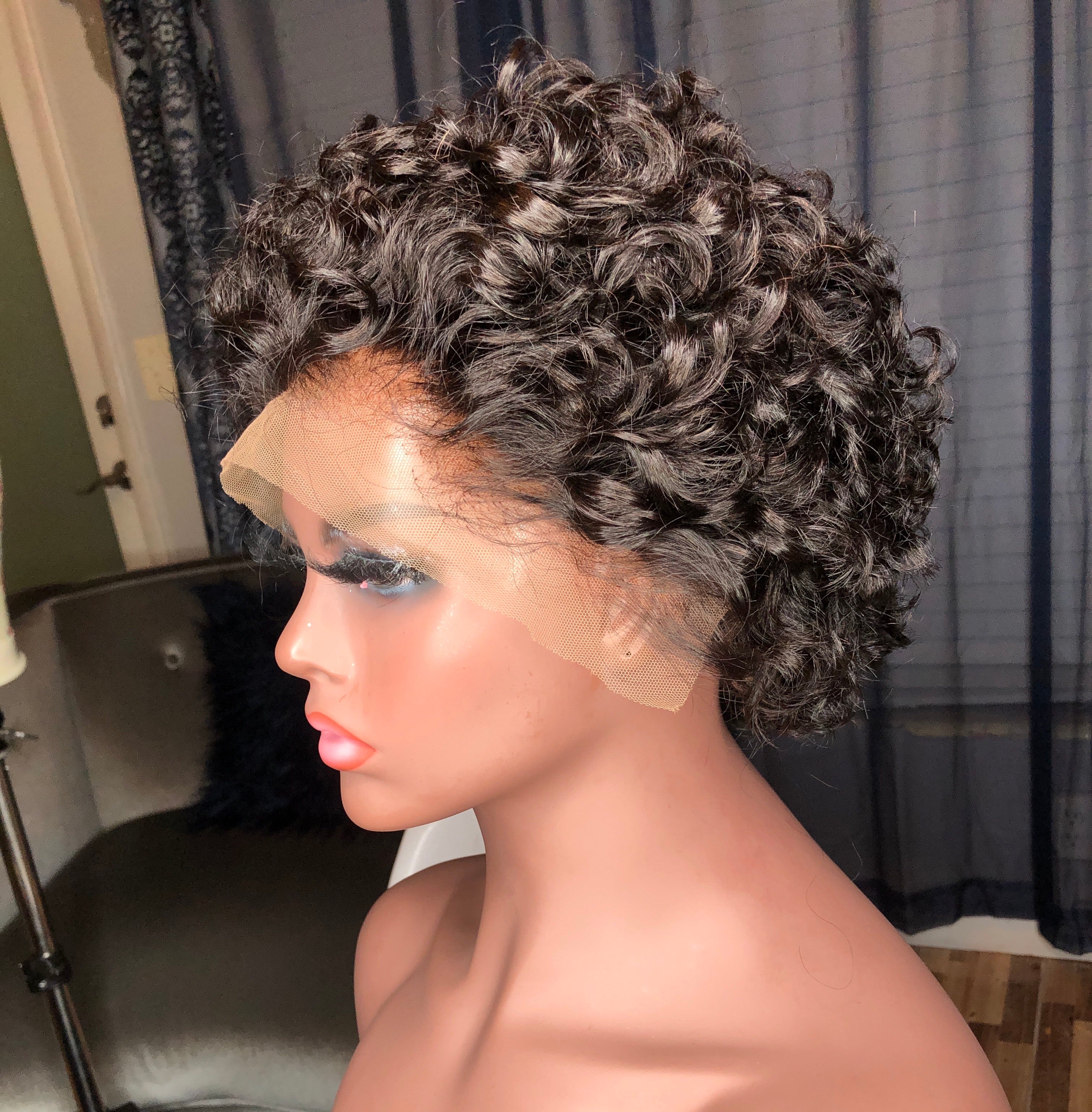 Natural Nia Custom Made Short Style Women's Wig-Curly Cut-Collection