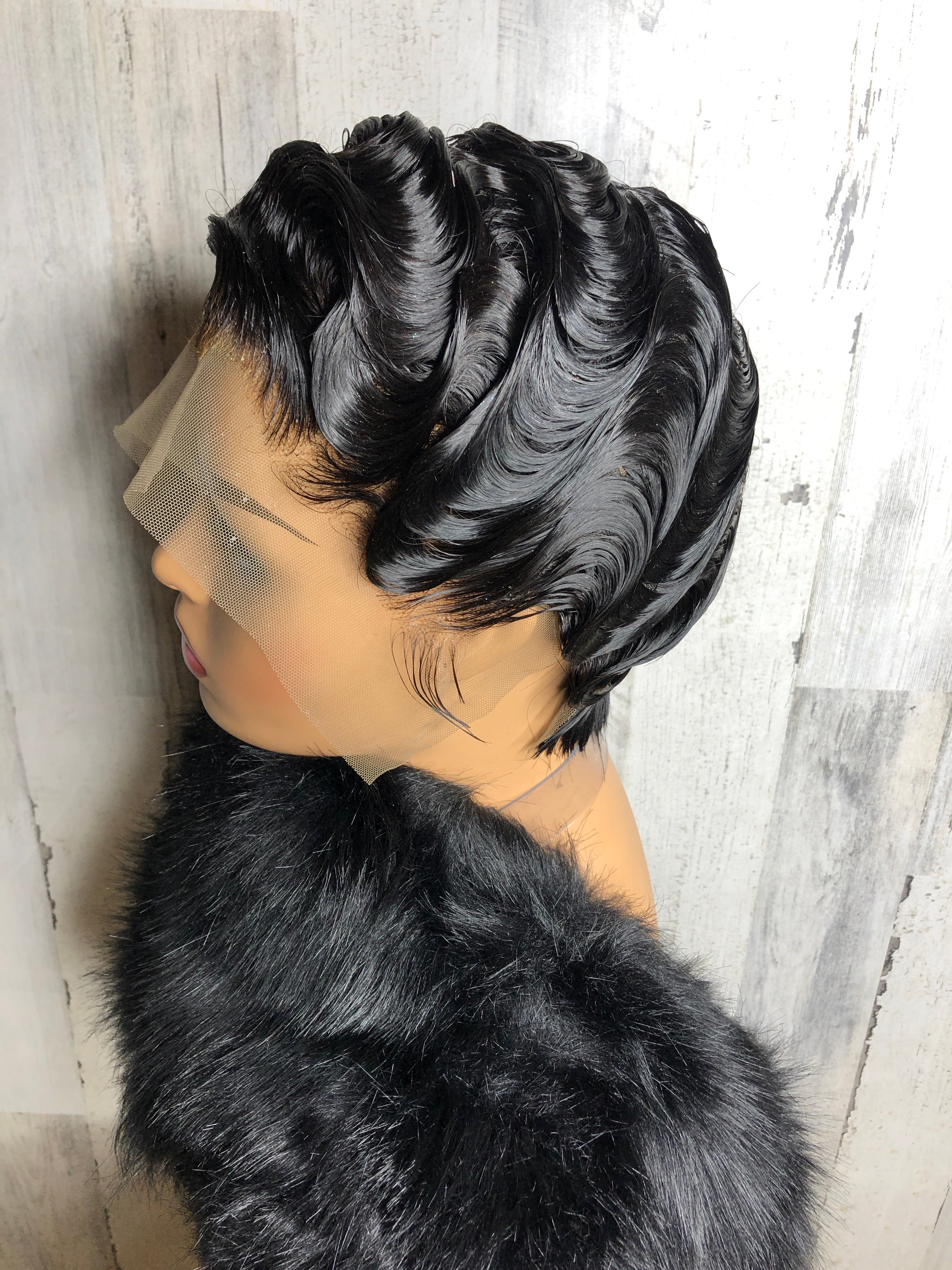 Natural The Blake Finger Wave-Custom Made Women's Wig