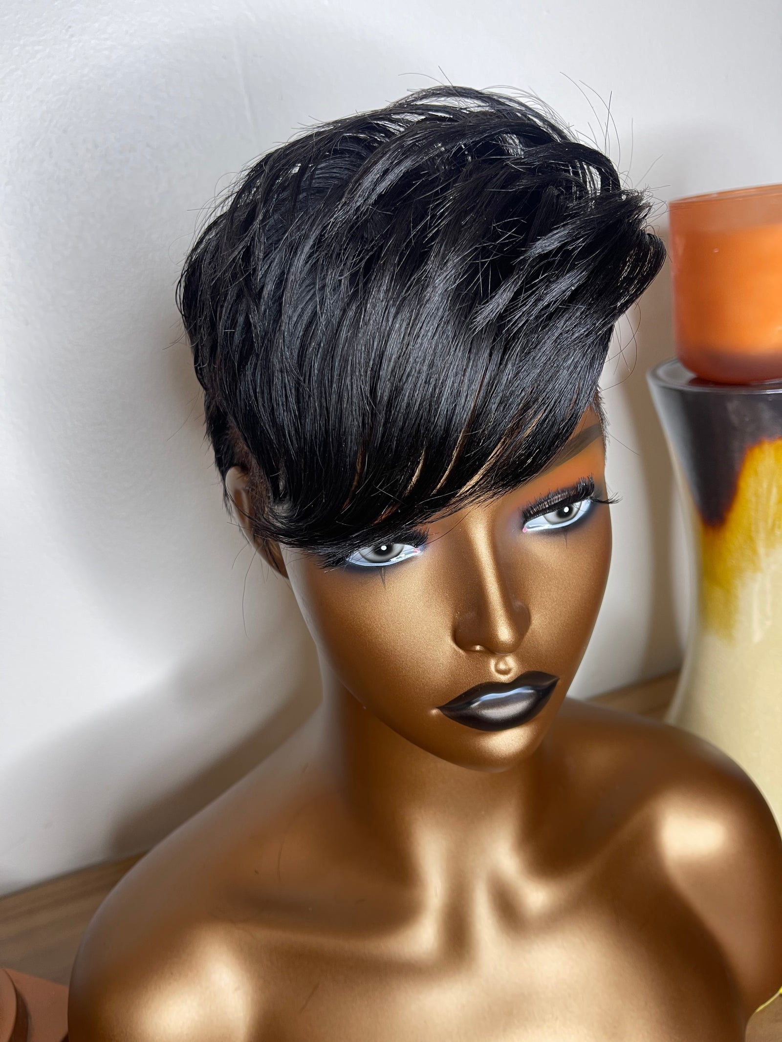 Bossy Pixie Cut Shaved Sides Lace Front Wig