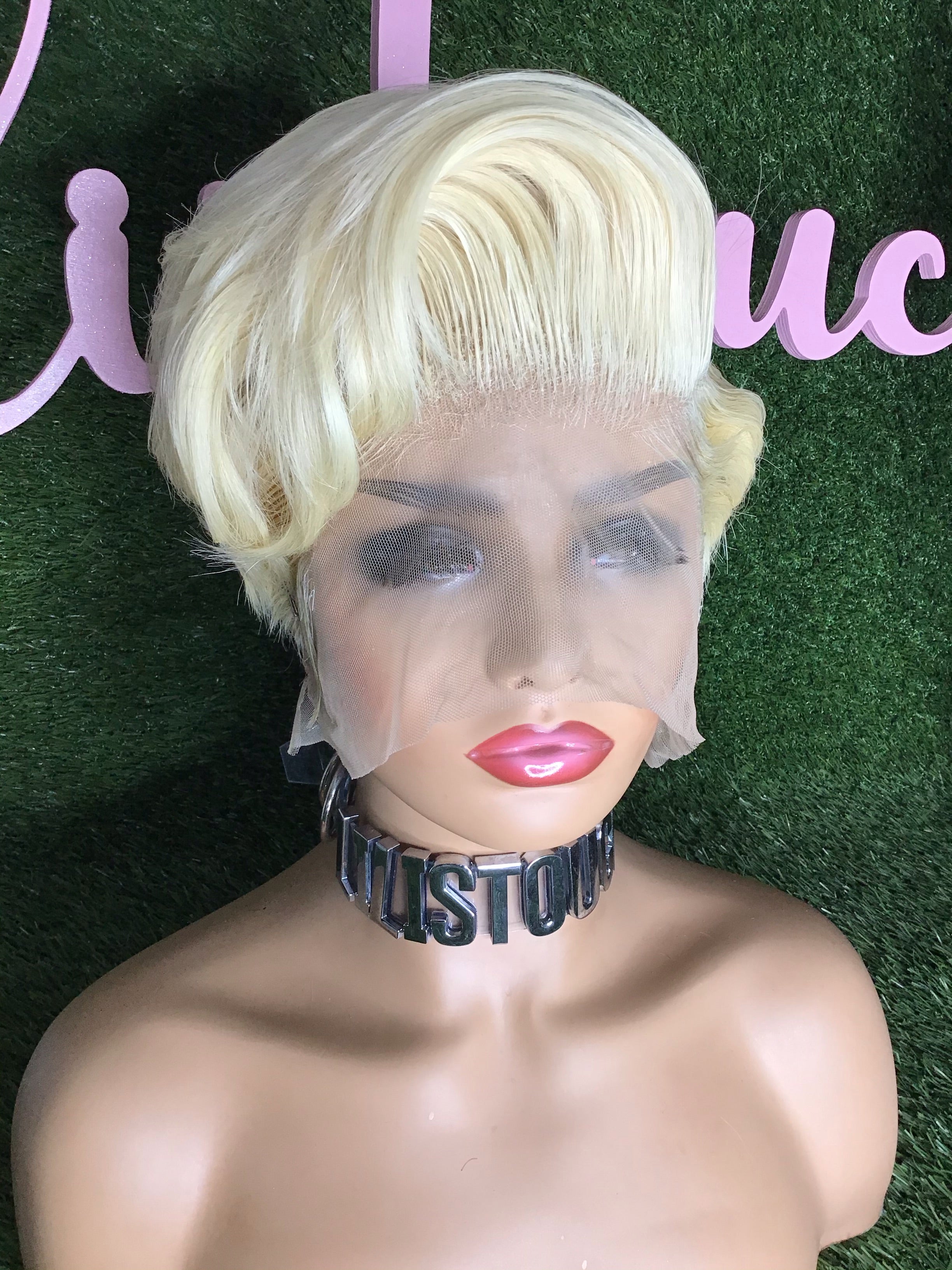 Swiss Lace Front Women's Wig Sexy Lady Short Style