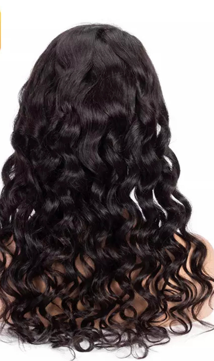 Natural Loose Wave Swiss Lace Front Wig