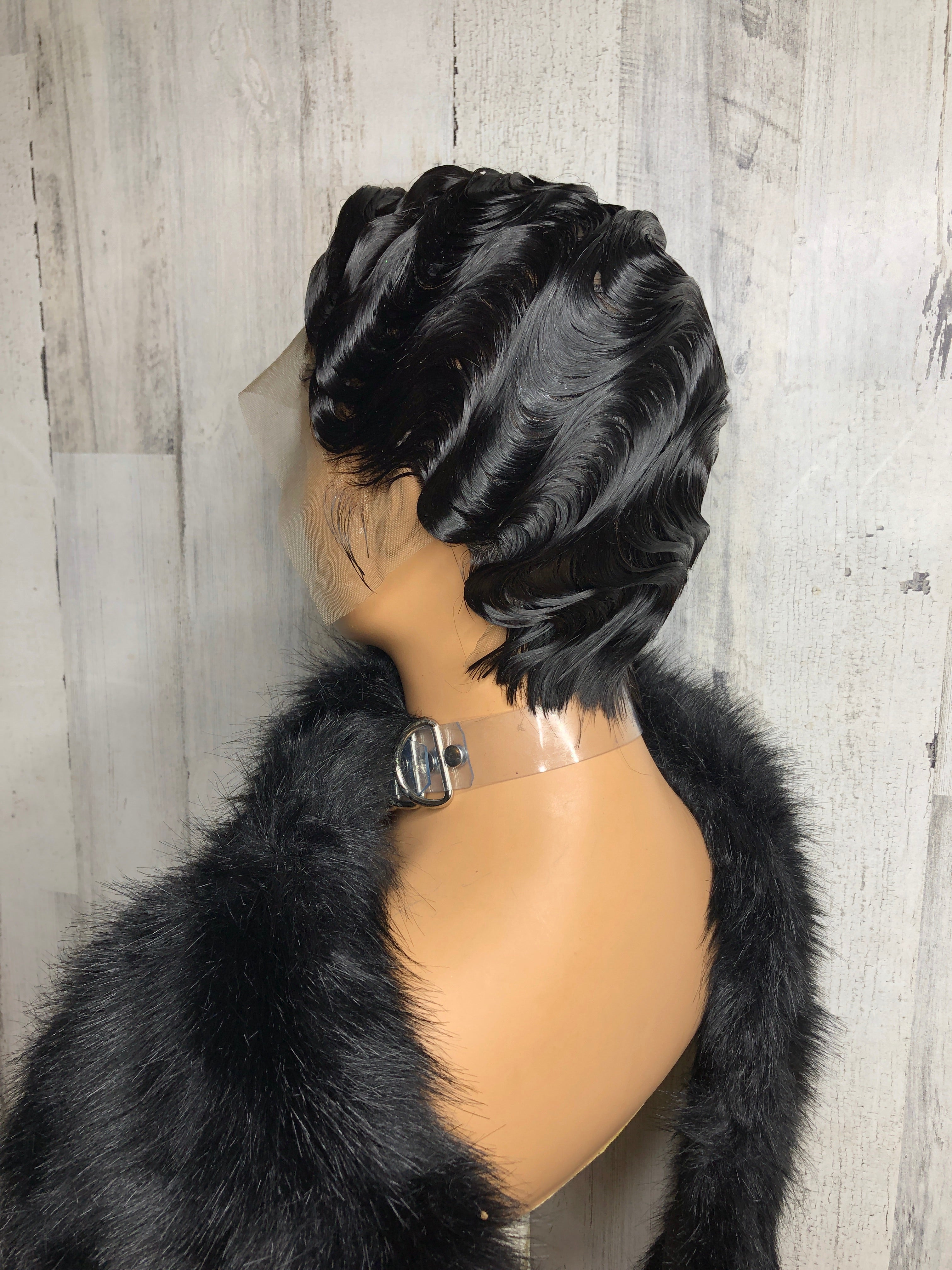Natural The Blake Finger Wave-Custom Made Women's Wig