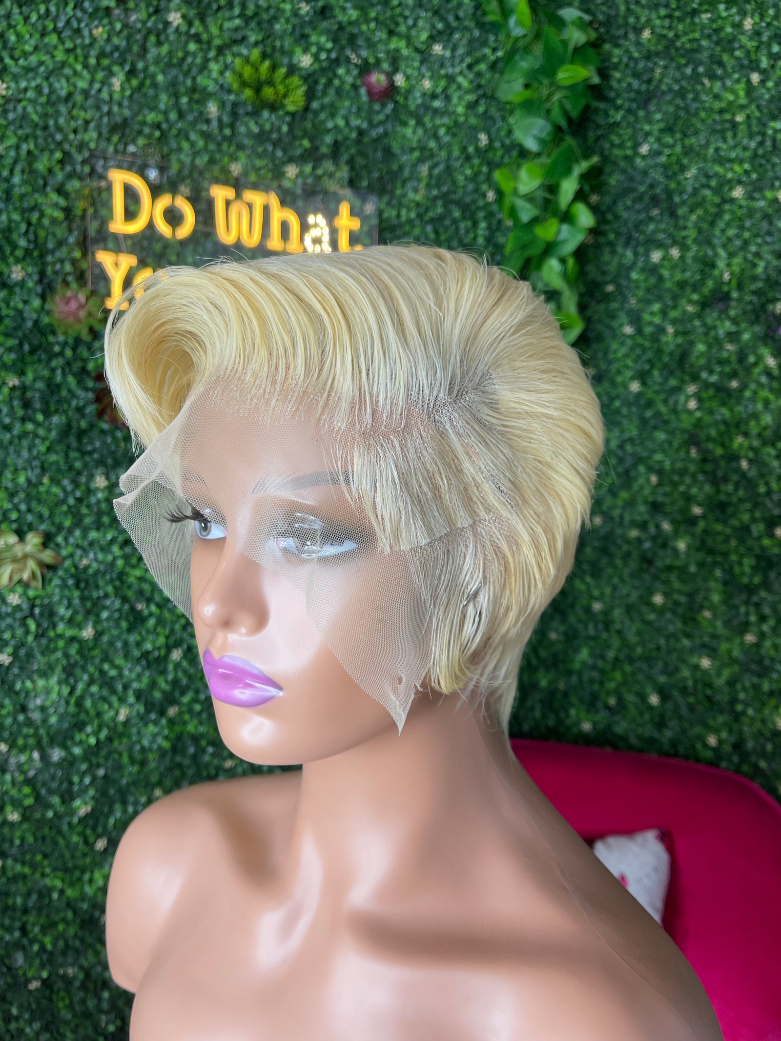 Bossy Pixie Cut Shaved Sides Lace Front Wig