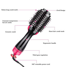 6 in 1 Rotating Straightener Hair Dryer Brush for Moisture & Shiny Hair