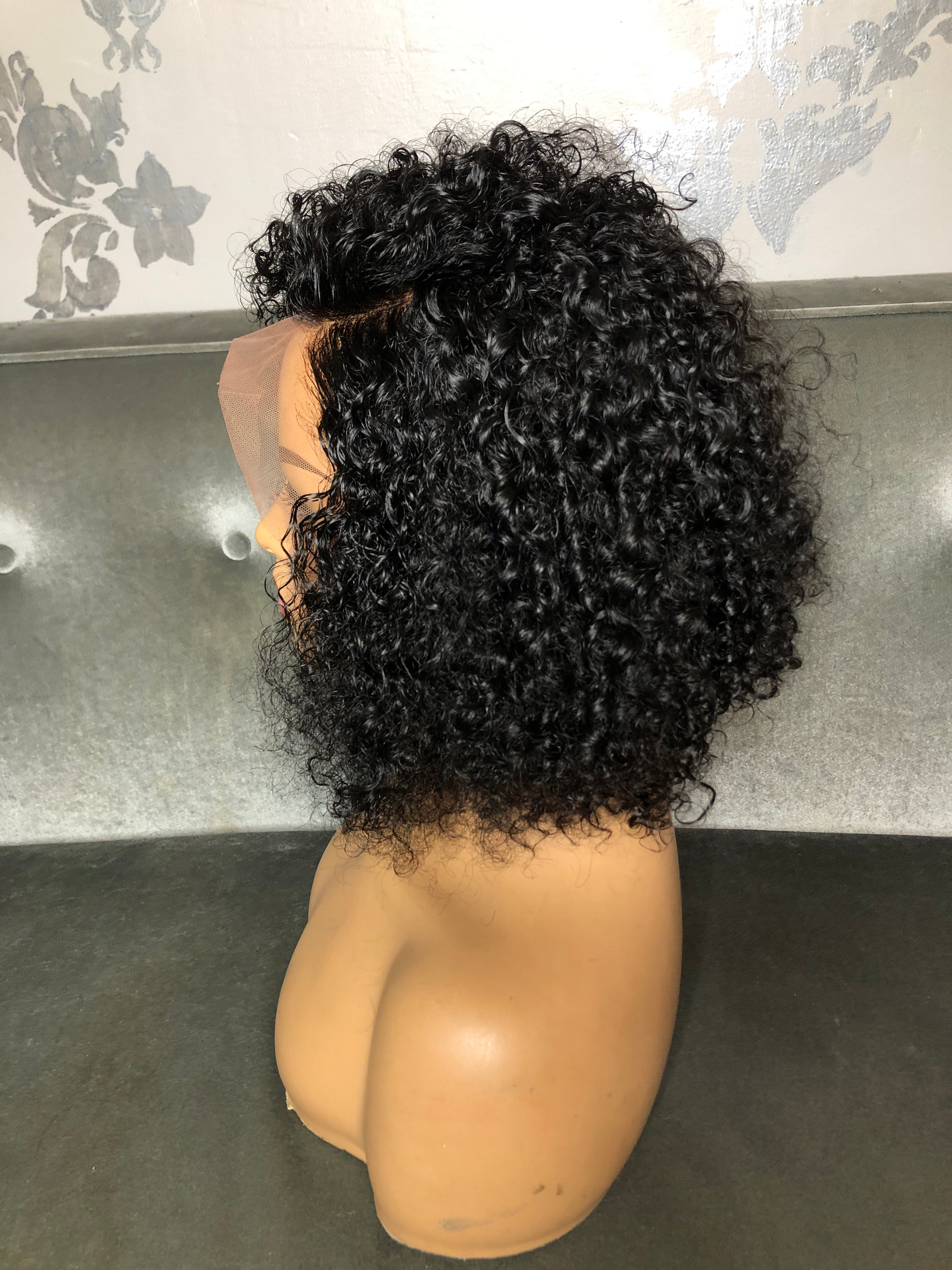 Medium Brown Swiss Lace Curly Sue