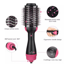 4 in 1 Rotating Straightener Hair Dryer Brush for Moisture & Shiny Hair