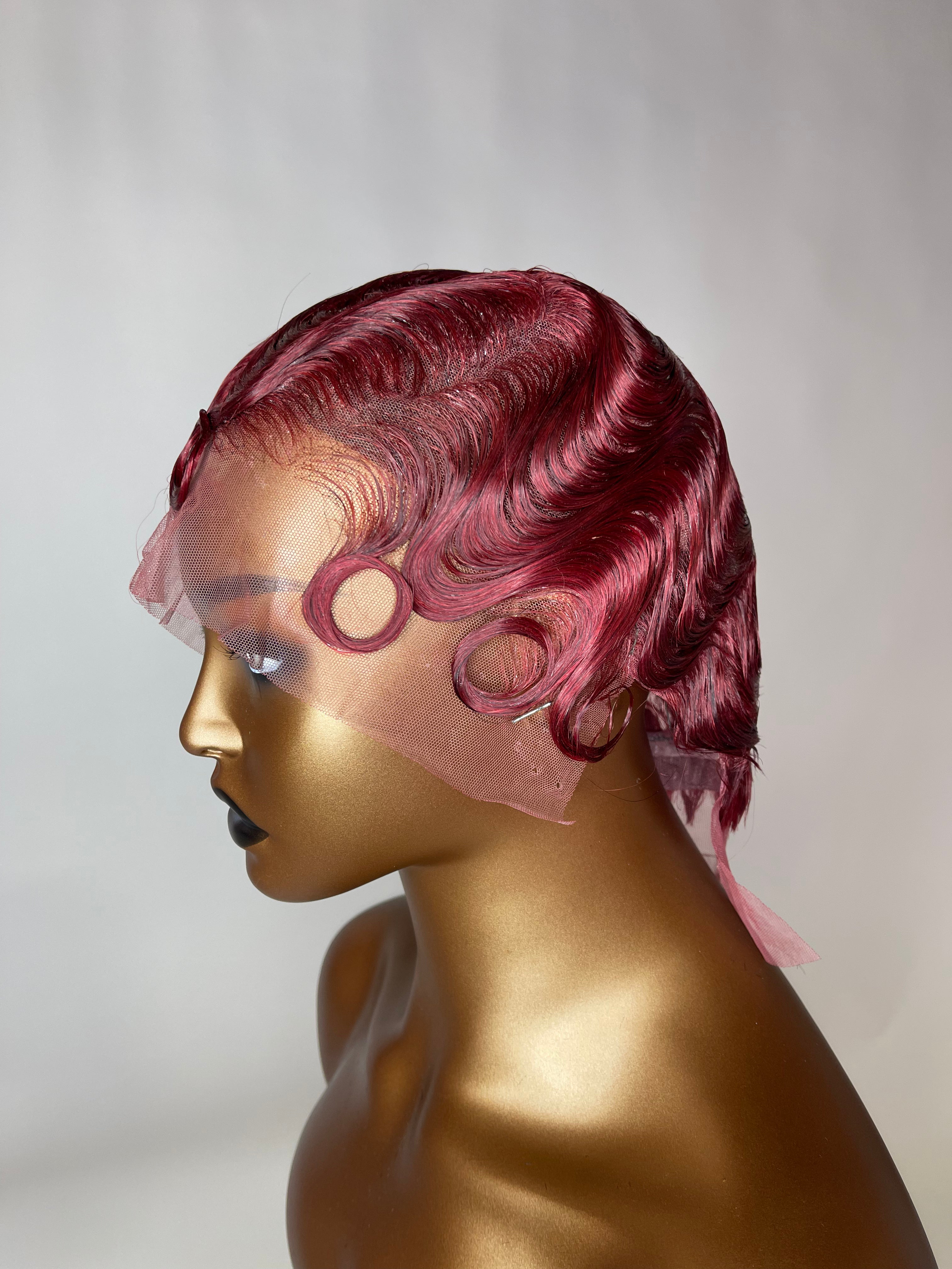 Brazilian Spit Finger Wave Wig  Lace Front