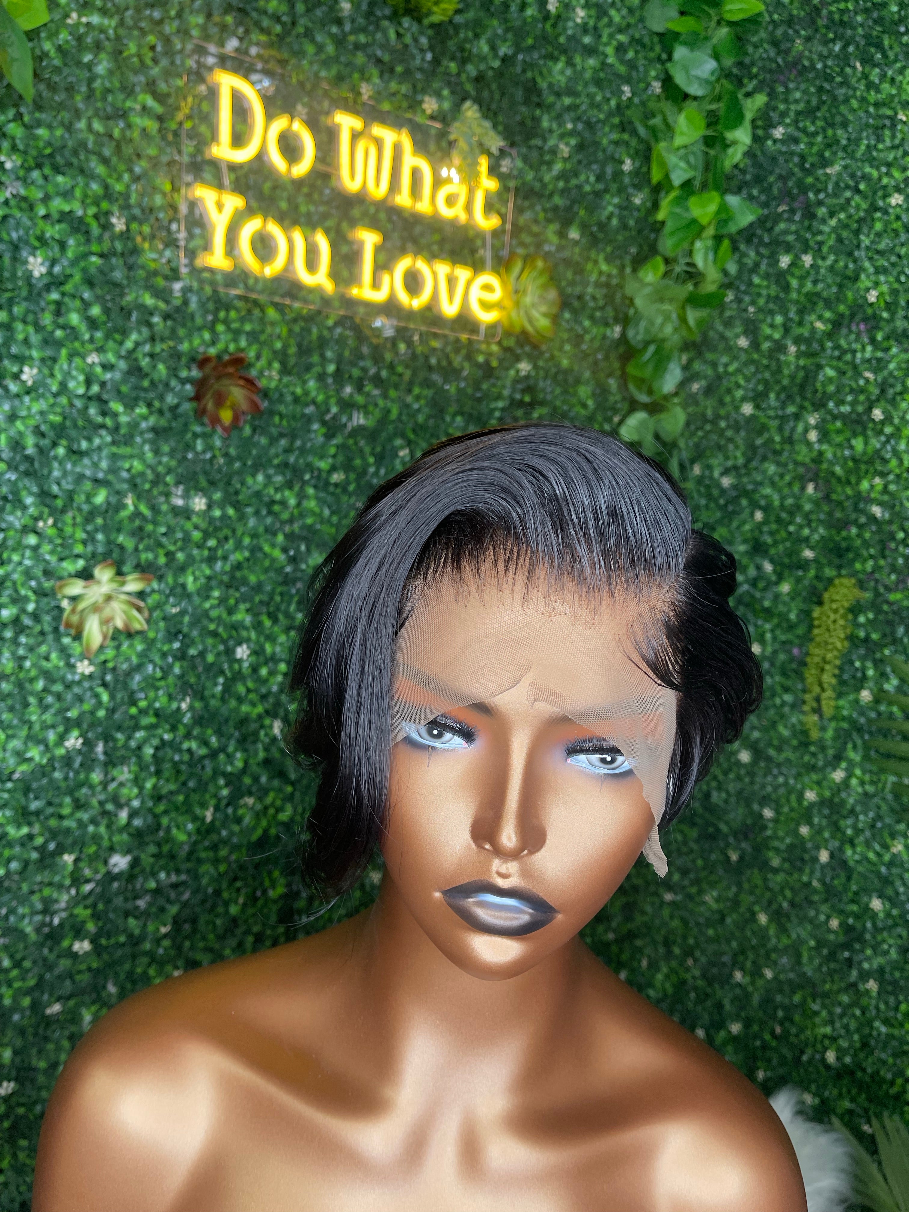 Ms Gorge Bleach Knotted Preplucked Cut And Styled Custom Lace Front Machine Made