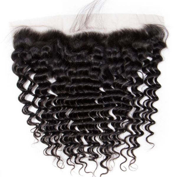 Brown Brazilian 10A Swiss Lace Frontal Deep Wave