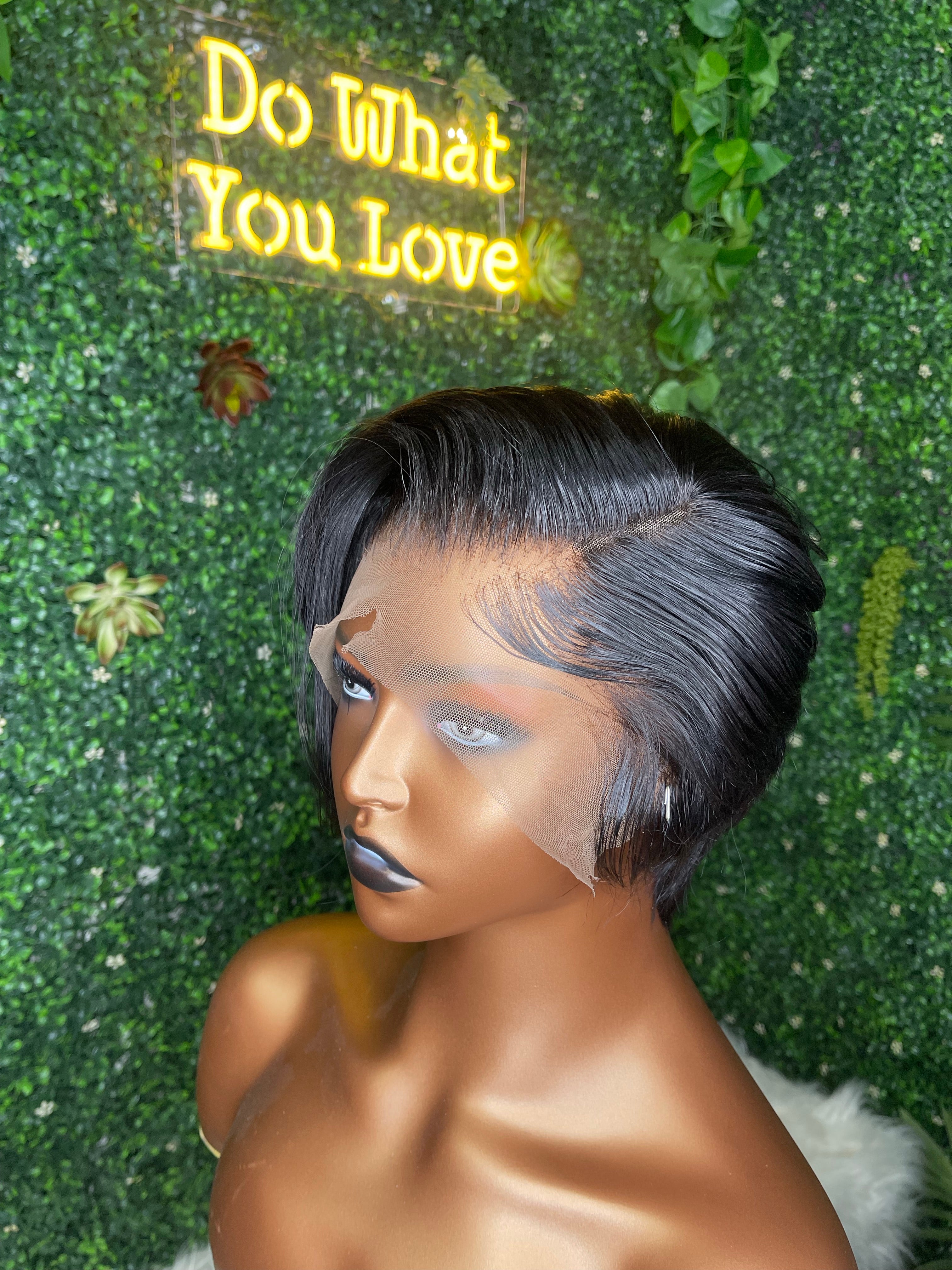 Ms Gorge Bleach Knotted Preplucked Cut And Styled Custom Lace Front Machine Made