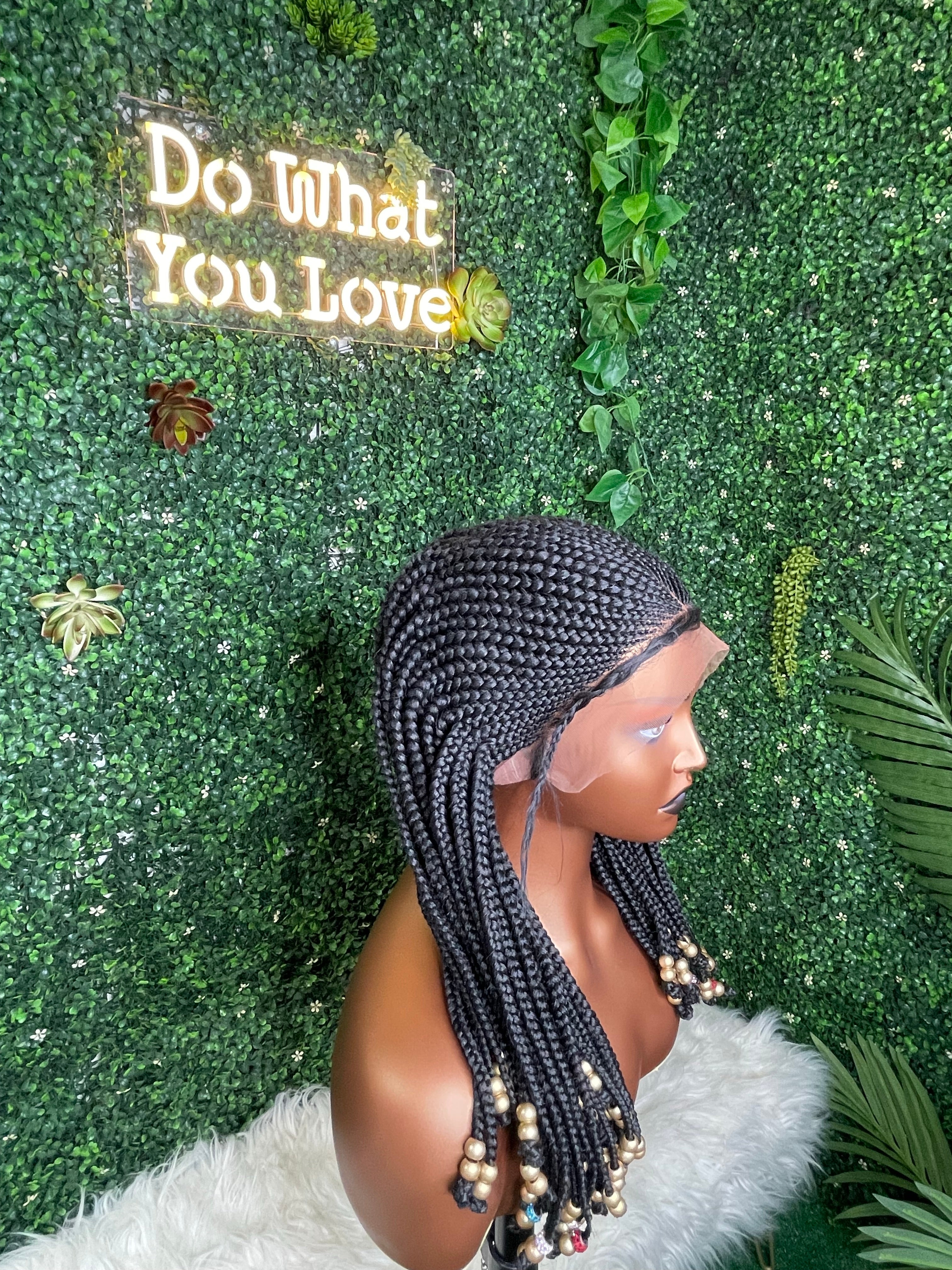 Full Lace Swiss Lace Unit Women's Wig With Beads