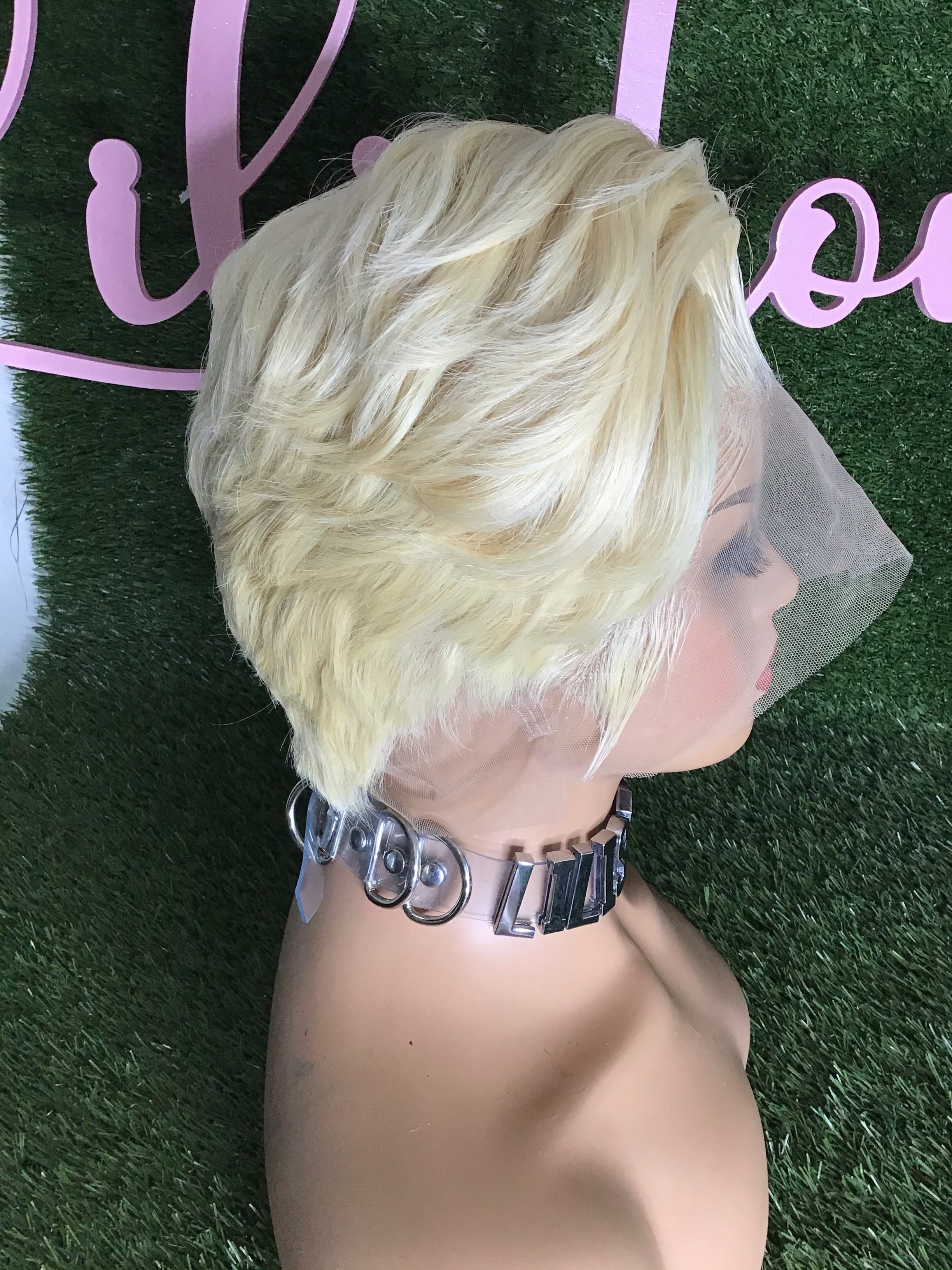 Swiss Lace Front Women's Wig Sexy Lady Short Style