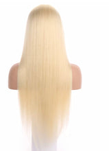 Brown 100% Human Hair 613 Straight Lace Front Wig