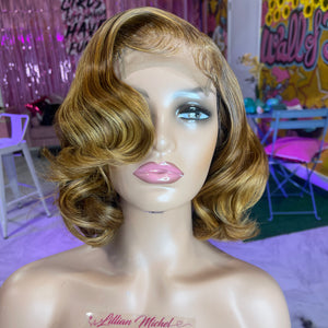 14 inch Sofie Bob Swiss Lace Closure Wig