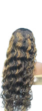 Natural Highlight Deep Curly Swiss Lace Front Wig