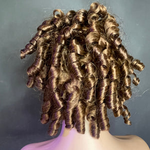 Curly Bob Wig Wave Brazilian Hair Lace Front Women's Wig