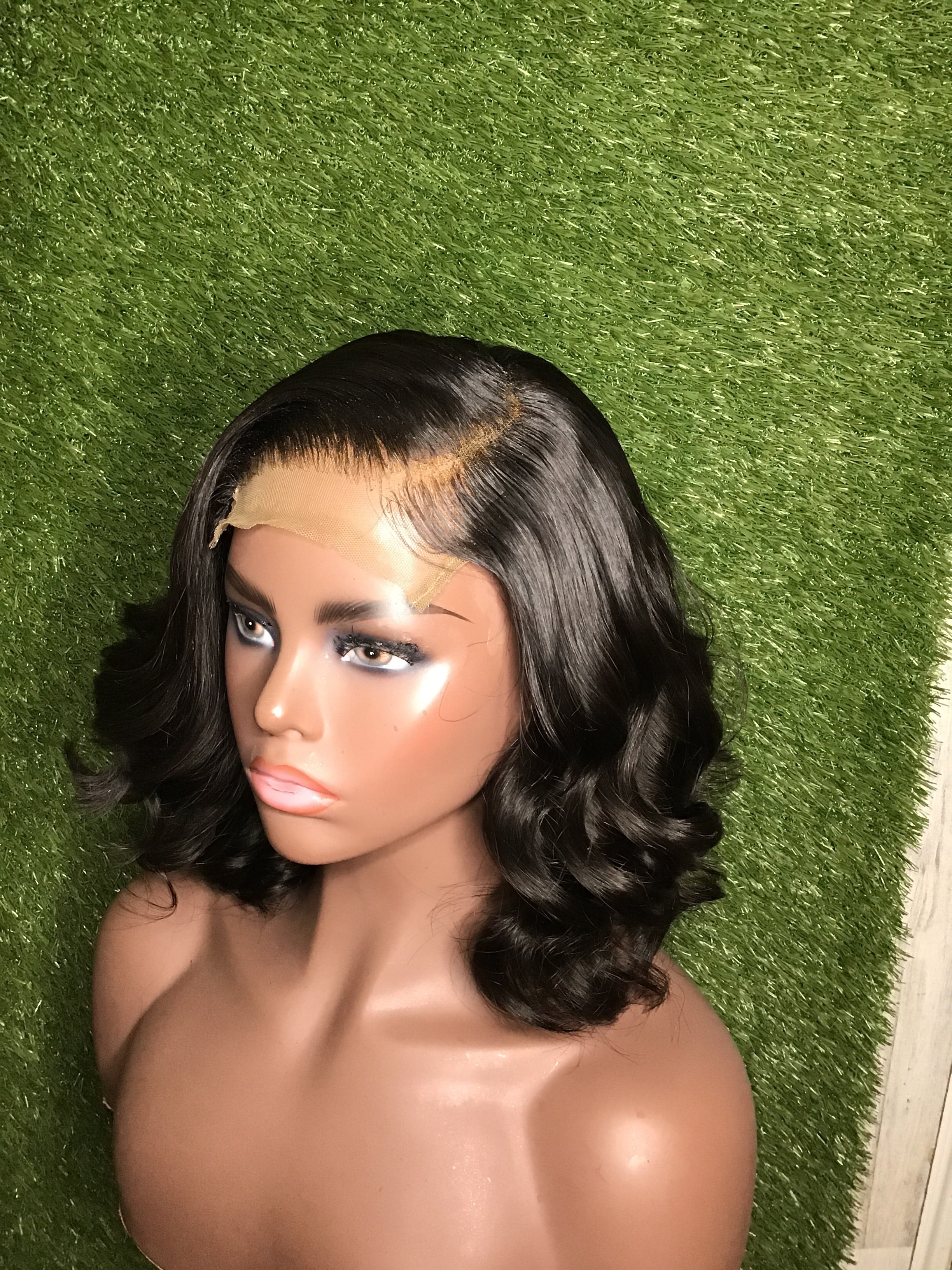 Natural Lizzy Custom Unit Swiss Lace Women's Wigs