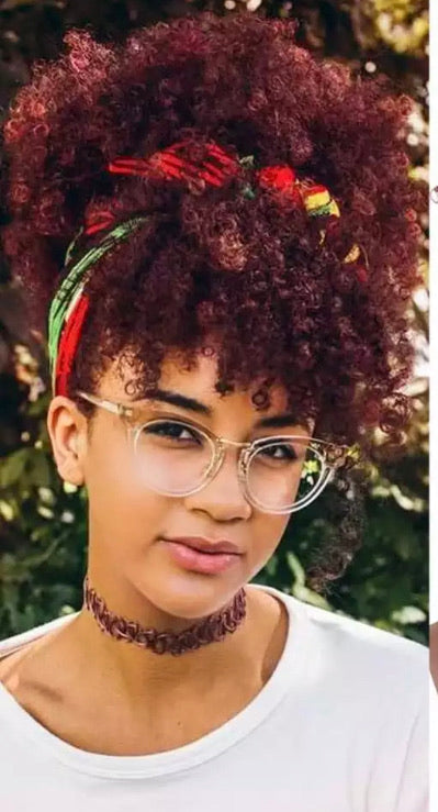 Curly Ponytail With Bang No Lace Women's Wigs