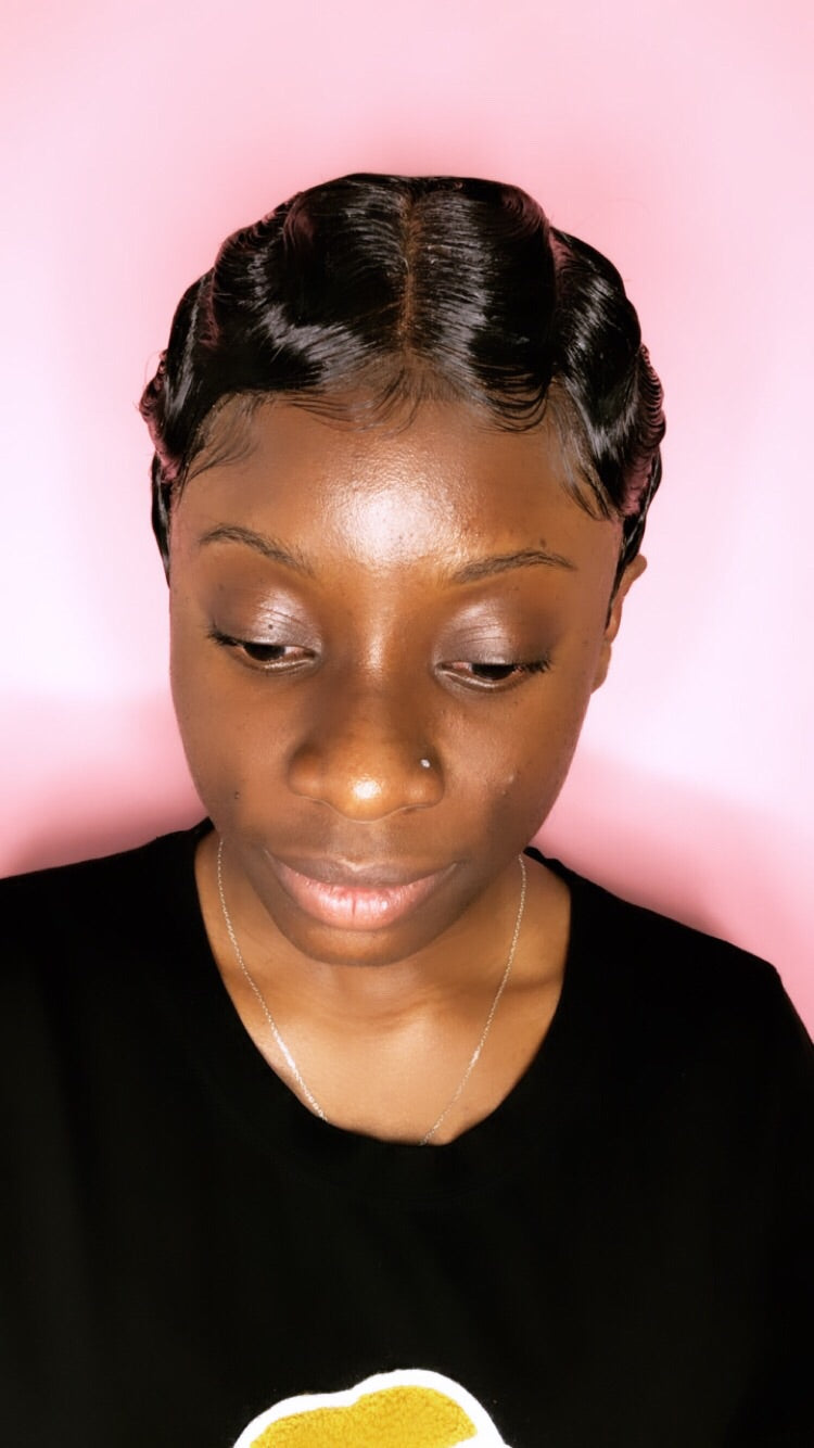 Natural The Blake Finger Wave-Custom Made Women's Wig