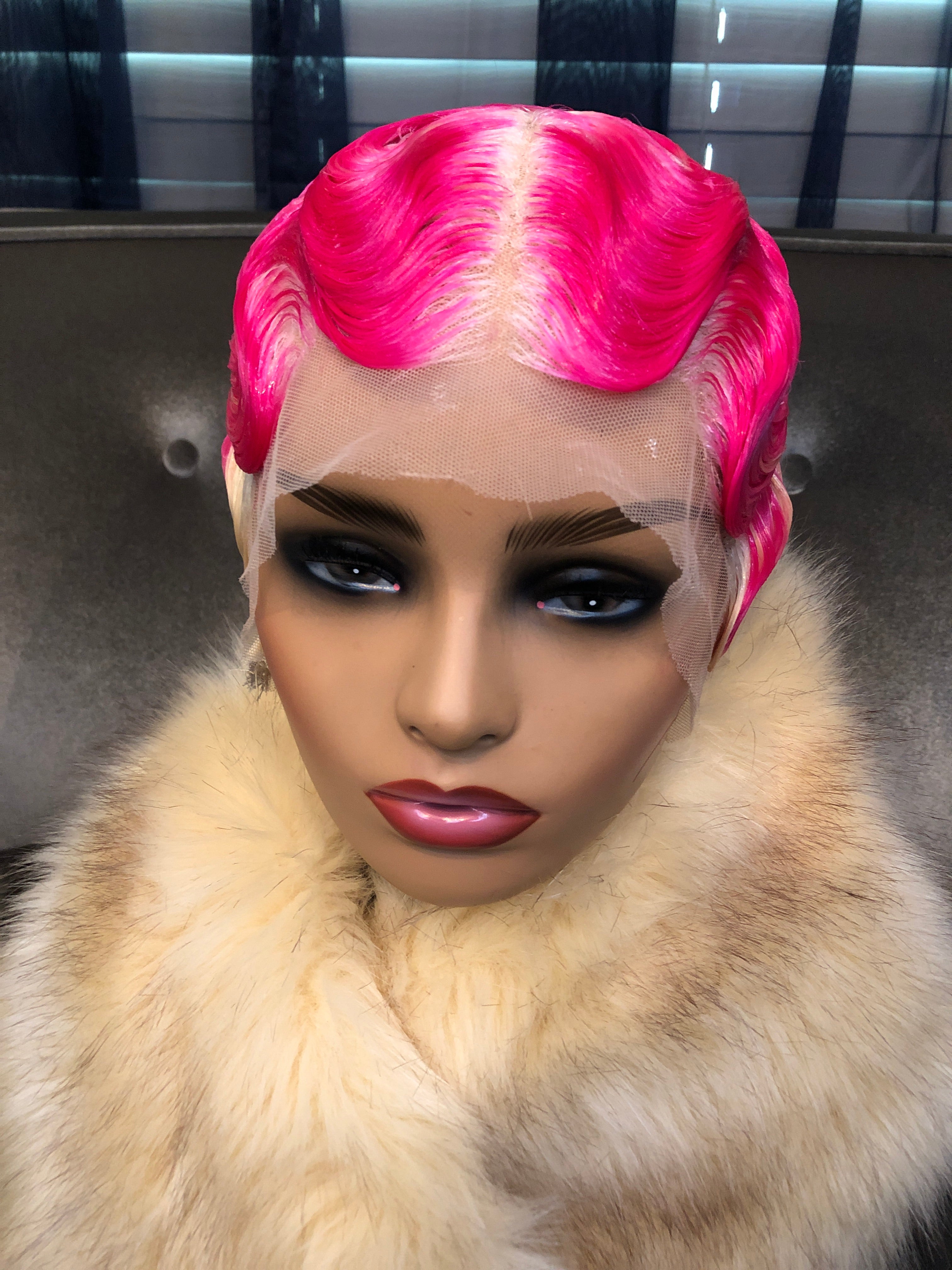 Pinky Swiss Lace Wave 613 Women's Wig