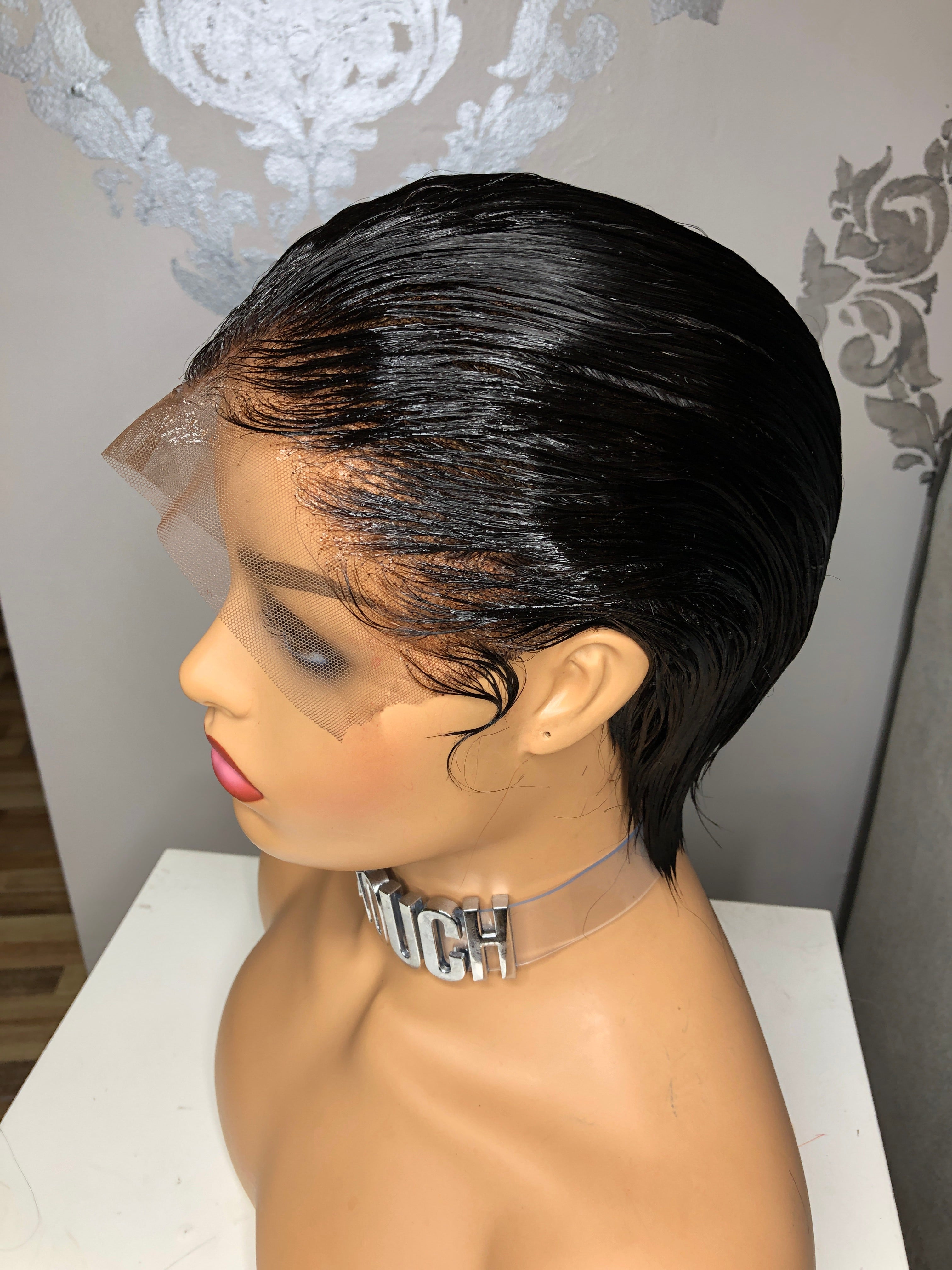 Swiss Lace front Rih Boycut Women's Wigs