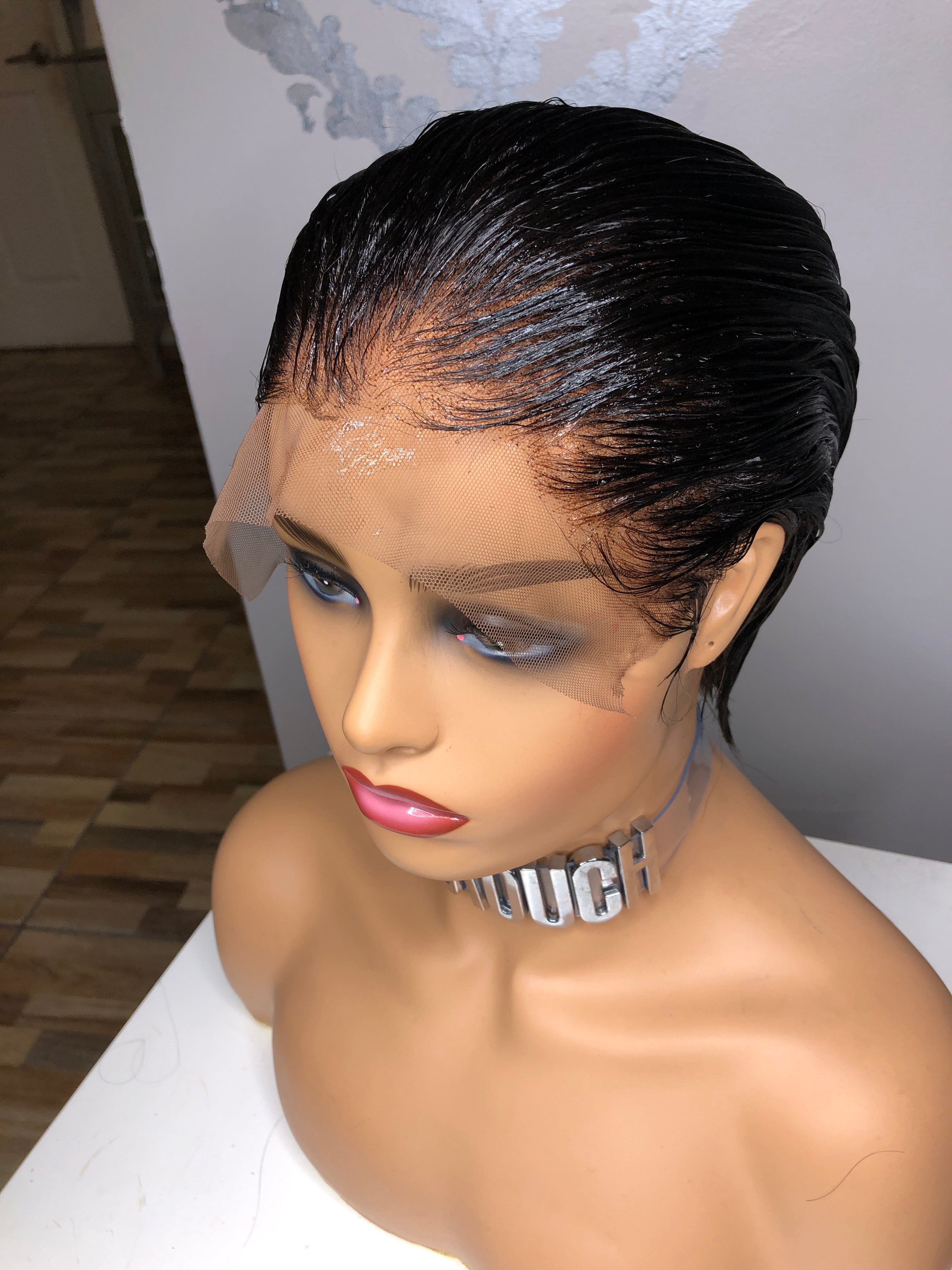 Swiss Lace front Rih Boycut Women's Wigs